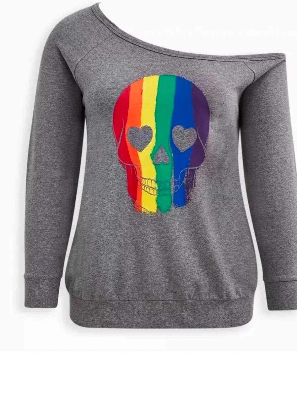 Torrid Celebrate Love Off the shoulder Sweatshirt size 4